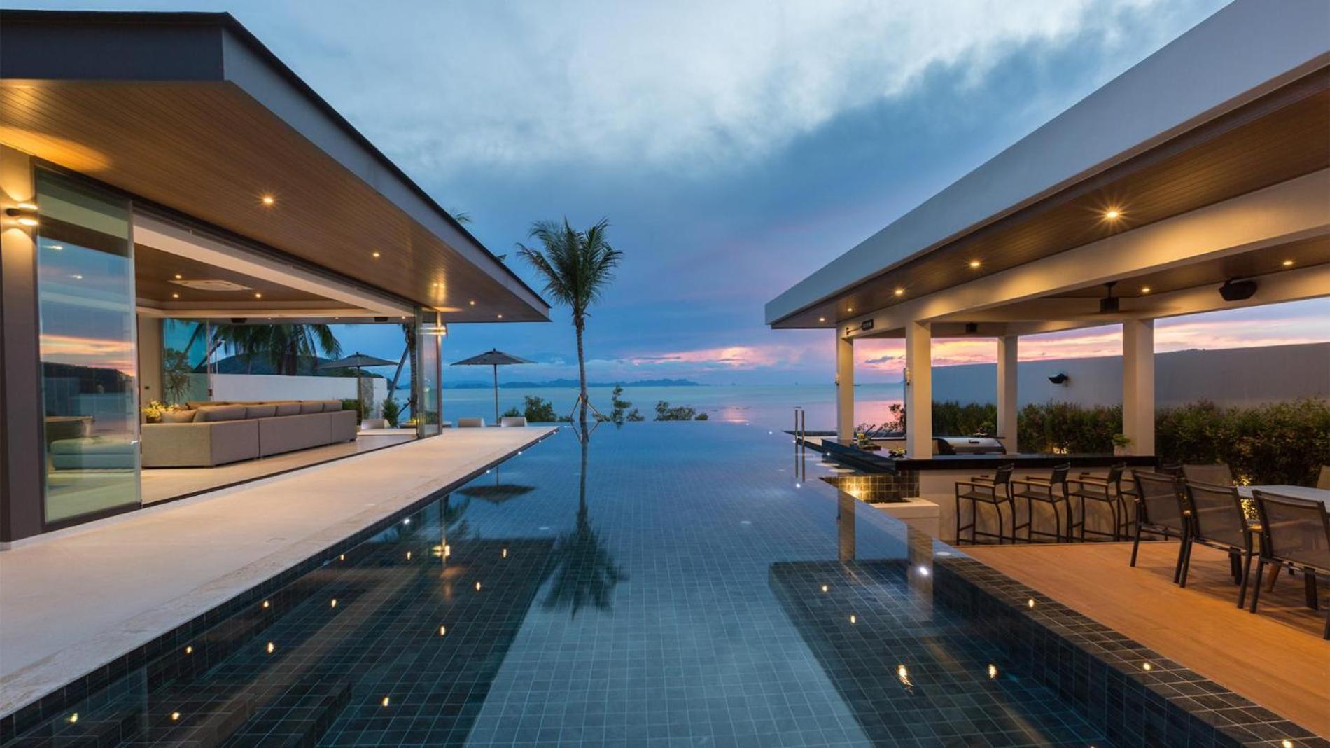 Exclusive Sea Renity A Beachfront Villa Retreat Sleeps 12 Adults And 6 Kids Laem Sor Esterno foto