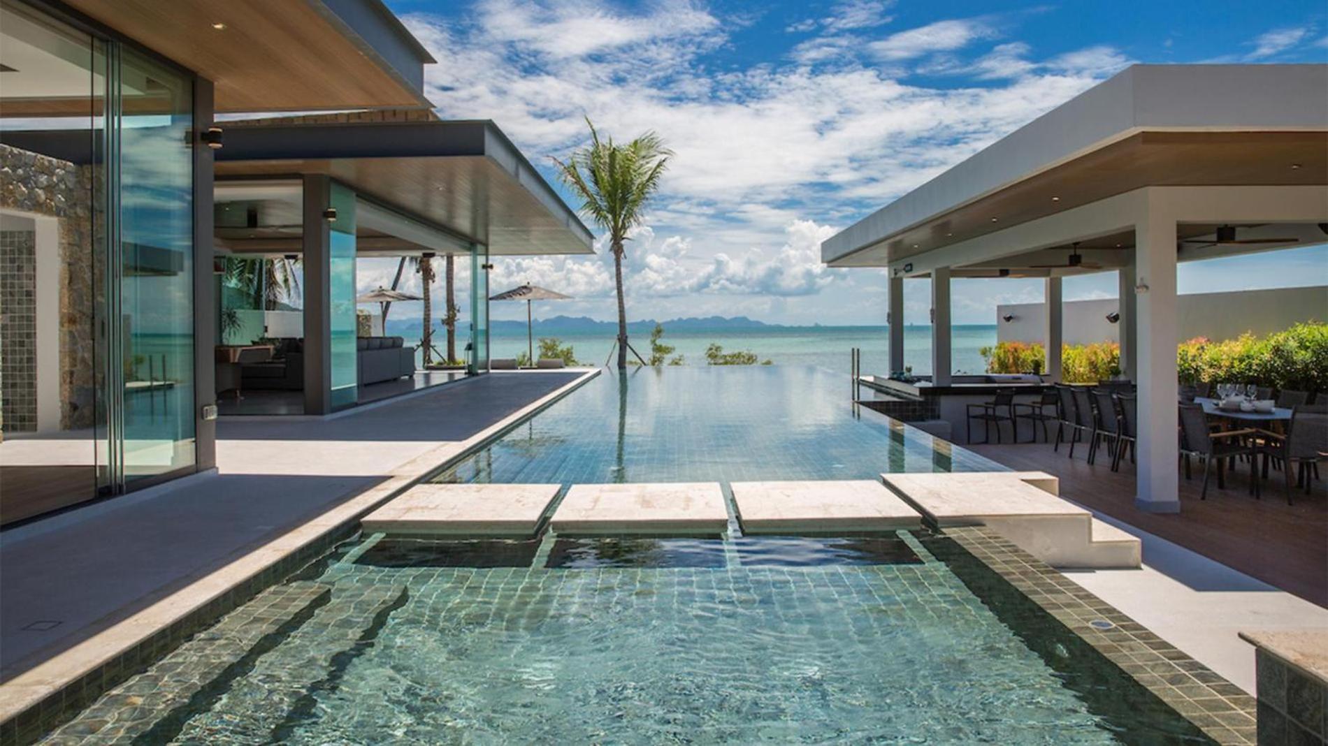 Exclusive Sea Renity A Beachfront Villa Retreat Sleeps 12 Adults And 6 Kids Laem Sor Esterno foto